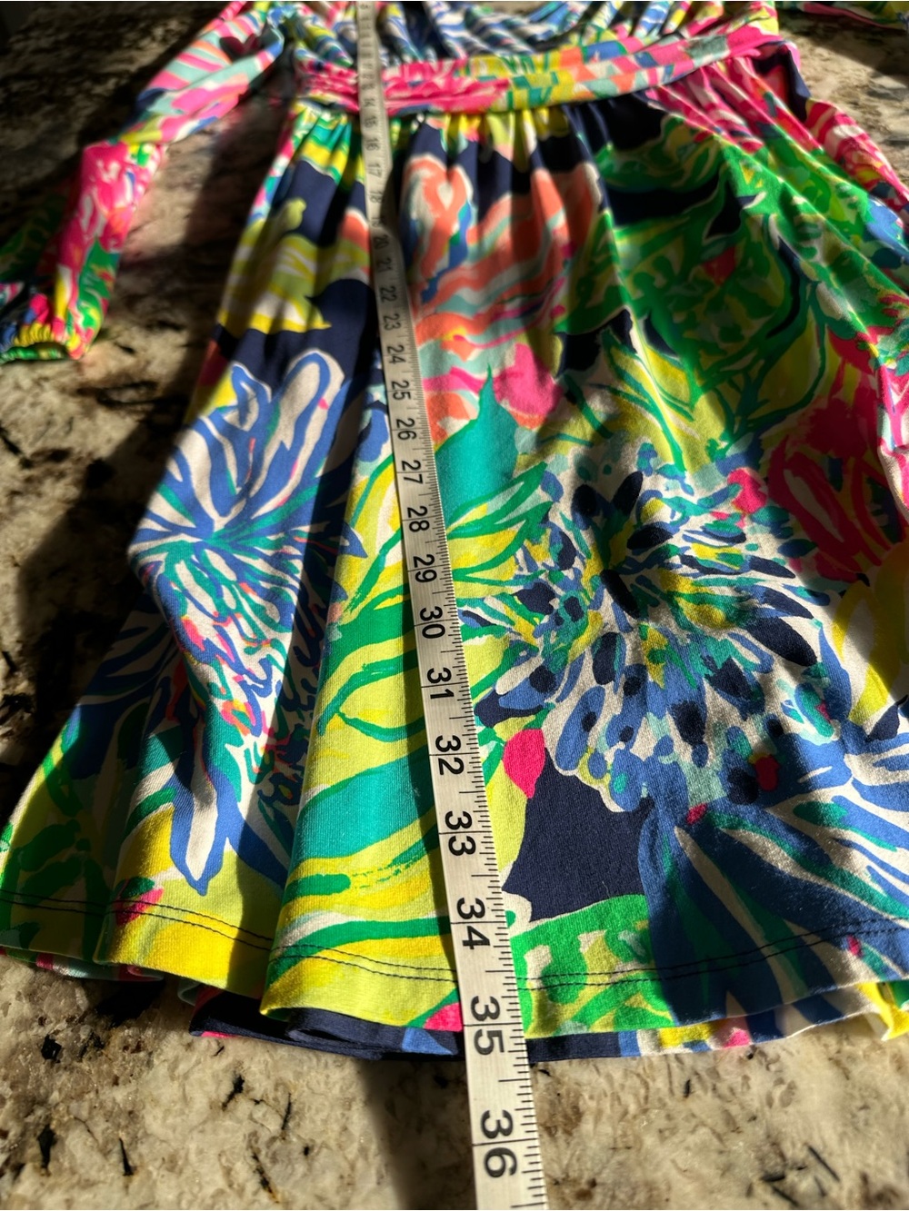 Lilly Pulitzer Long Sleeve Surplice Cinch Waist Floral Dress Small - Picture 6 of 7